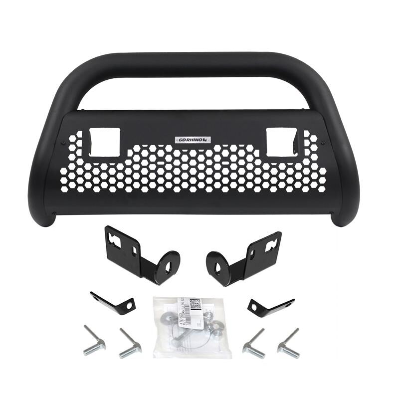 Go Rhino 55732LT RC2 LR Bull Bar with Mounting Brackets and Two 3" Cube Lights Kit for Select Ford F-250 Super Duty, Ford F-350 Super Duty