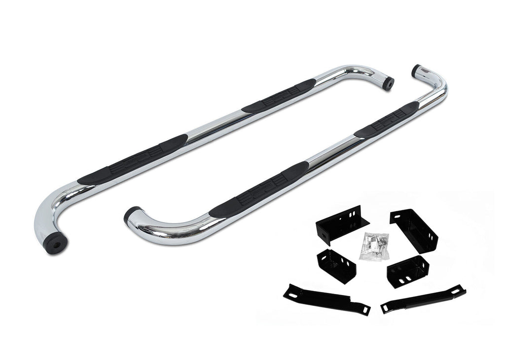 Go Rhino 4058C 4000 Series Side Steps with Mounting Brackets Kit - Chrome for Select Chevrolet Silverado 1500, Chevrolet Silverado LD, Chevrolet Silverado HD, Chevrolet Silverado HD, GMC Sierra 1500, GMC Sierra Limited, GMC Sierra HD, GMC Sierra HD