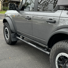 Load image into Gallery viewer, Go Rhino 4129T 4000 Series Side Steps with Mounting Brackets Kit - Textured Black Powder Coat for Select Ford Bronco