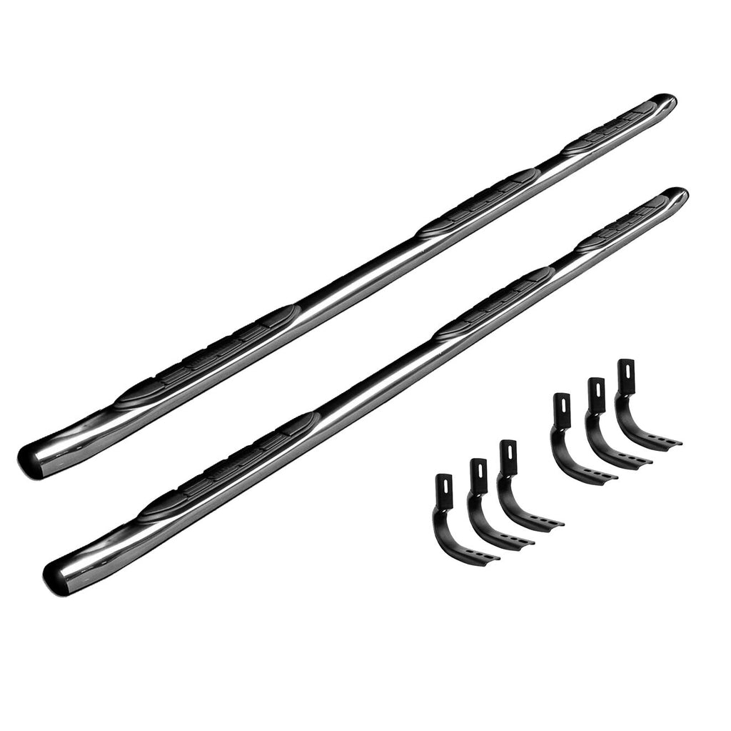Go Rhino 641148PS 415 Side Steps w Mounting Brackets Kit - Wheel-to-Wheel - Crew Cab - Short Bed for Select Dodge Ram 2500, Dodge Ram 3500, Ram 2500, Ram
