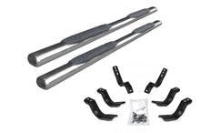 Load image into Gallery viewer, Go Rhino 104435187PS 4" 1000 Series Side Steps with Mounting Bracket Kit for Select Nissan TITAN