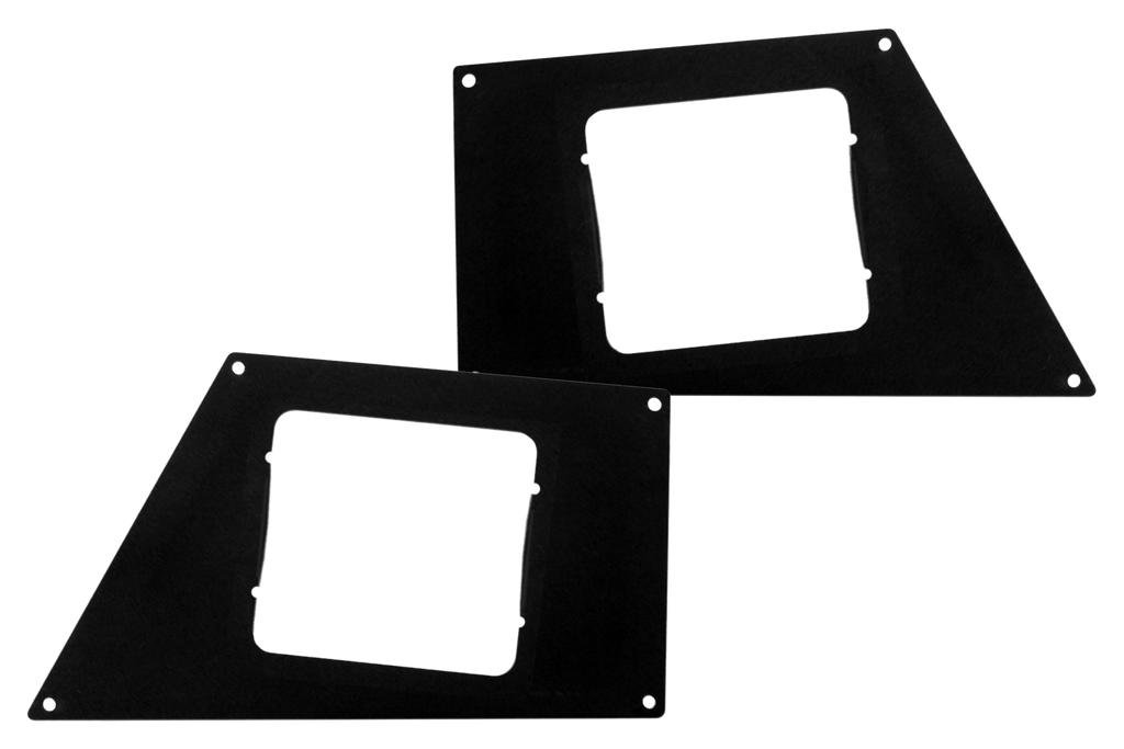 Go Rhino 241733T BR5/BR10 Front Light Plates (4x4 Surface Mount) for Select Chevrolet Silverado 1500, Chevrolet Silverado HD, Chevrolet Silverado HD, Dodge Ram 2500, Dodge Ram 3500, Ford F-150, Ford F-250 Super Duty, Ford F-350 Super Duty, Ford F-450