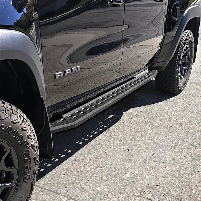 Go Rhino 69430687ST RB20 Slim Line Running Boards with Mounting Bracket Kit for Select Ram