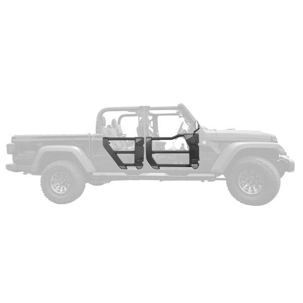 Go Rhino 572602 Trailline Tube Doors, Rear pair for Jeep JL/JLU and JT for Select Jeep Gladiator, Jeep Wrangler