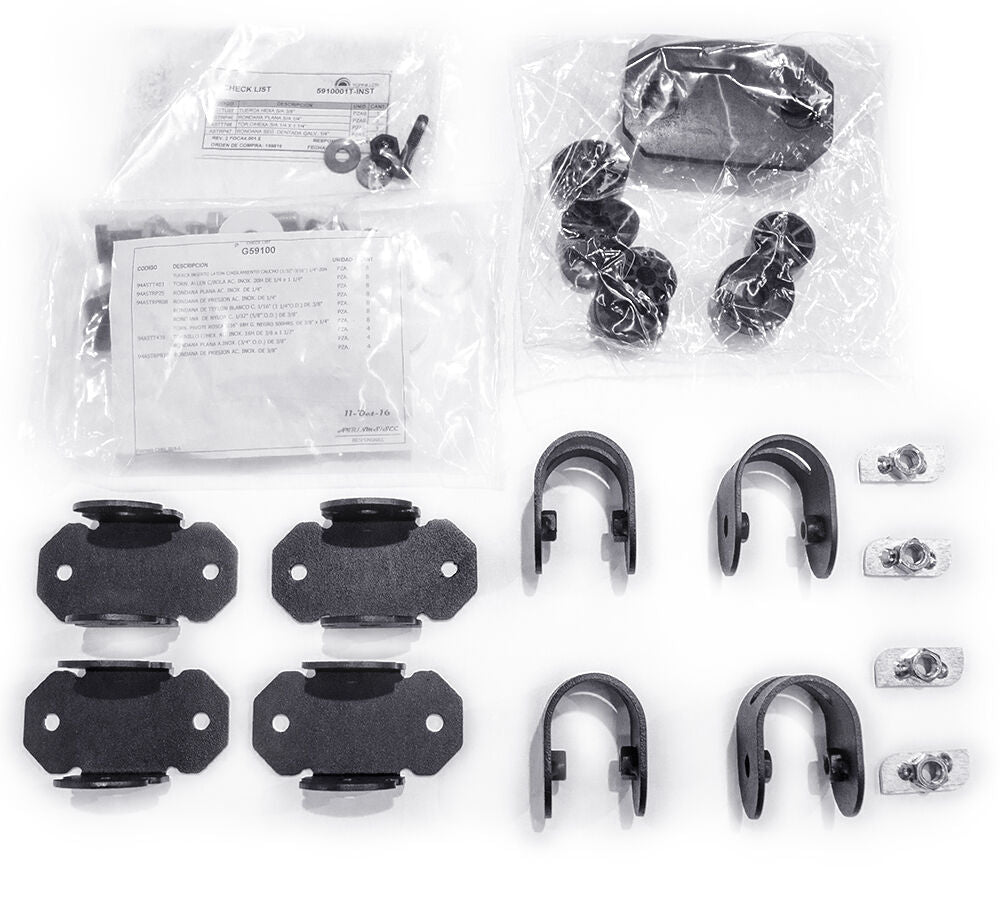 Go Rhino 5910000T SRM Rack Mounting Kit - Adjustable Multi-Axis Mount