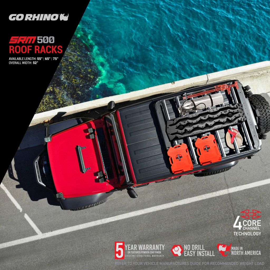 Go Rhino 5935065T SRM500 65" Long x 52" Wide Flat Platform Roof Rack
