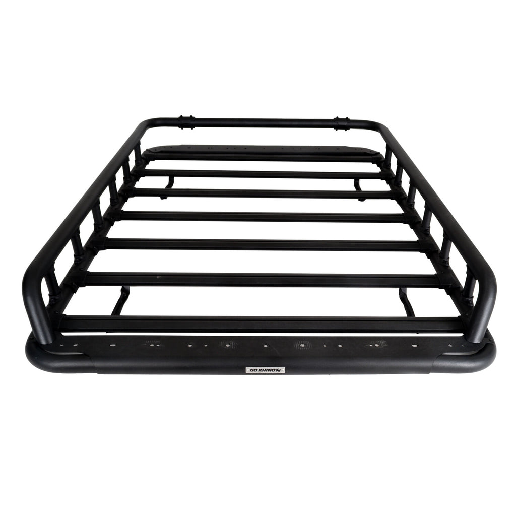 Go Rhino 5935372T SRM500 75" Long x 52" Wide Flat Platform Roof Rack with Tri Rail Kit