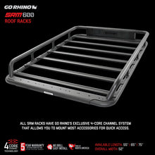 Load image into Gallery viewer, Go Rhino 5936075T SRM600 75" Long x 52" Wide Tubular Basket-Style Roof Rack