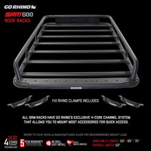 Load image into Gallery viewer, Go Rhino 5936075T SRM600 75" Long x 52" Wide Tubular Basket-Style Roof Rack