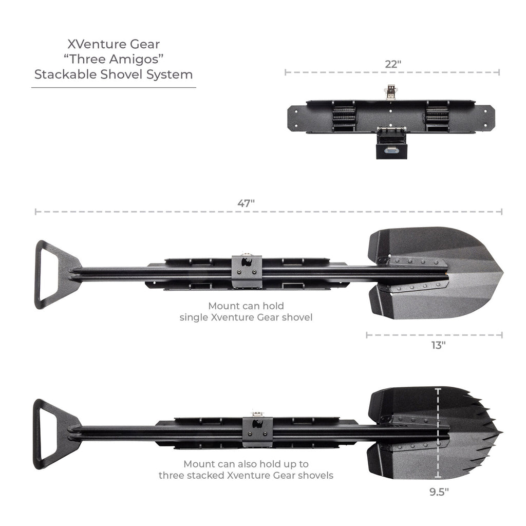 Go Rhino 5950150T Xventure Gear - XRS/SRM 4-CORE Shovel Mount