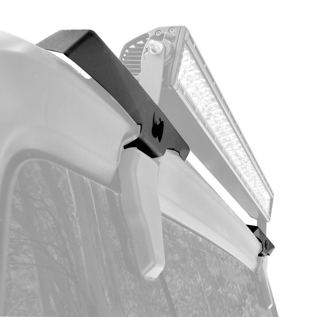 Go Rhino 599501T XE Rear Hard Top Light Mount for Jeep JL/JT - Fits 3" Cube, up to 40" LED bar for Select Jeep Gladiator, Jeep Wrangler
