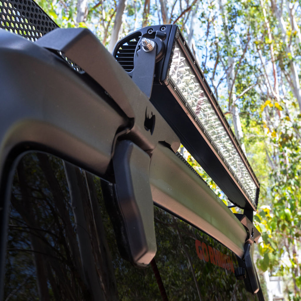 Go Rhino 599501T XE Rear Hard Top Light Mount for Jeep JL/JT - Fits 3" Cube, up to 40" LED bar for Select Jeep Gladiator, Jeep Wrangler