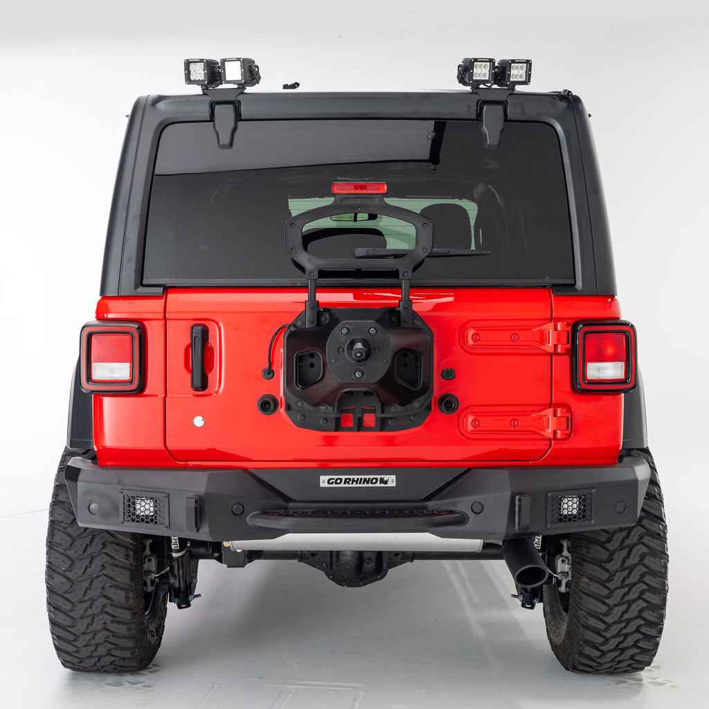 Go Rhino 599502T XE Rear Hard Top Light Mounts for Jeep JL/JT - Fits two 3x3 LED Cube Lights for Select Jeep Gladiator, Jeep Wrangler