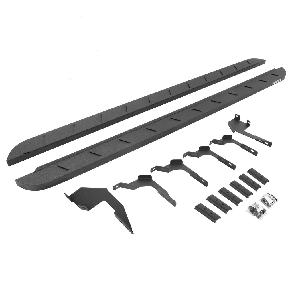 Go Rhino 63036880ST RB10 Slim Line Running Boards with Mounting Brackets Kit for Select Ford Ranger