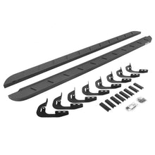 Load image into Gallery viewer, Go Rhino 63404787ST RB10 Slim Line Running Boards with Mounting Brackets Kit for Select Chevrolet Silverado 1500, Chevrolet Silverado HD, Chevrolet Silverado HD, GMC Sierra 1500, GMC Sierra HD, GMC Sierra HD
