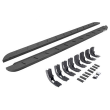 Load image into Gallery viewer, Go Rhino 63404880ST RB10 Slim Line Running Boards with Mounting Brackets Kit for Select Chevrolet Silverado 1500, Chevrolet Silverado LTD, Chevrolet Silverado HD, Chevrolet Silverado HD, GMC Sierra 1500, GMC Sierra Limited, GMC Sierra HD, GMC Sierra HD