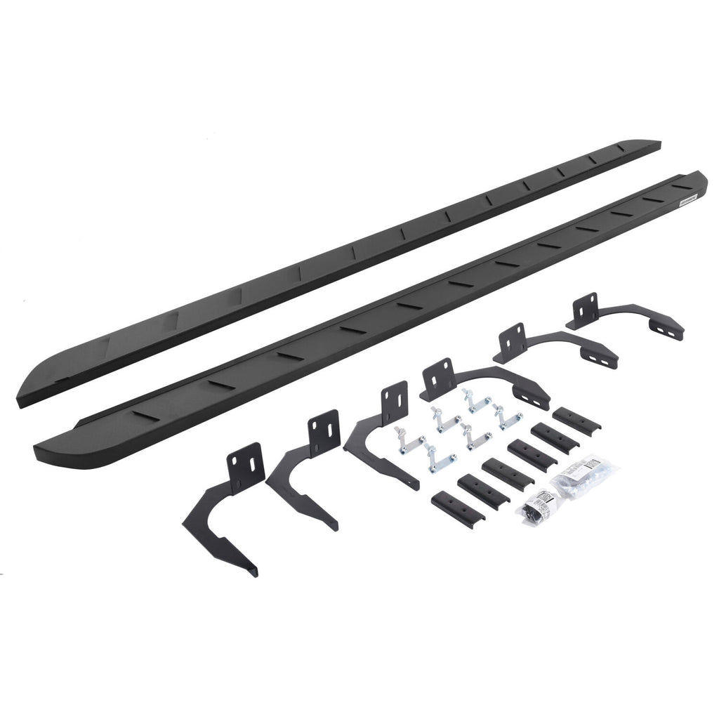 Go Rhino 63409980SPC RB10 Slim Line Running Boards with Mounting Brackets Kit for Select Dodge Ram 1500, Ram