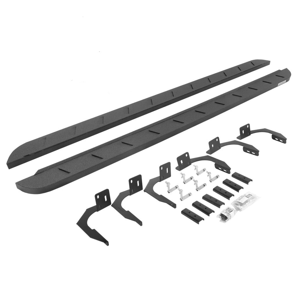 Go Rhino 63410687ST RB10 Slim Line Running Boards with Mounting Brackets Kit for Select Dodge Ram 1500, Dodge Ram 2500, Dodge Ram 3500, Ram 1500, Ram 2500, Ram
