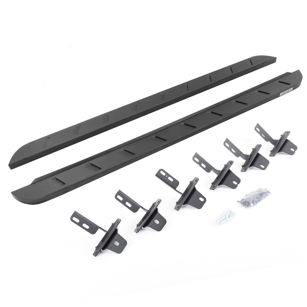 Go Rhino 63412973SPC RB10 Slim Line Running Boards with Mounting Brackets Kit for Select Ford Bronco