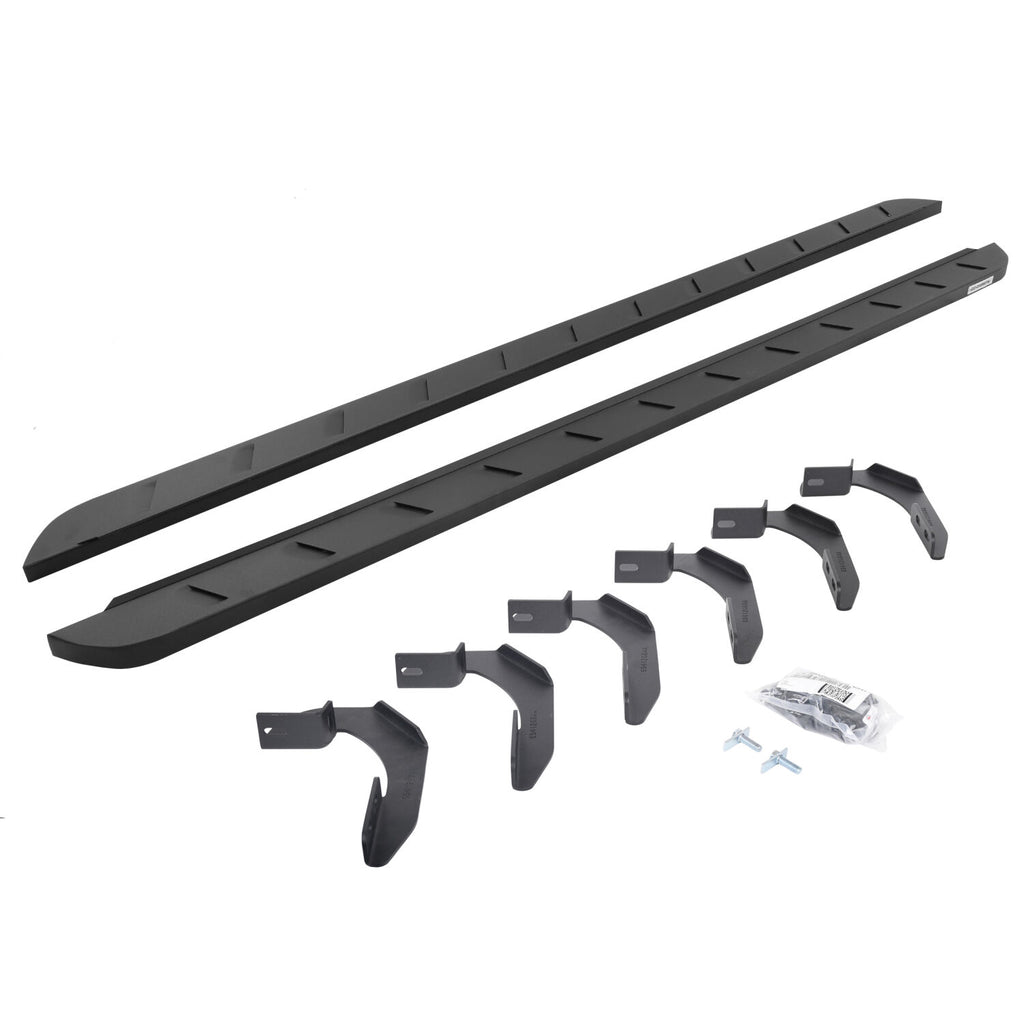 Go Rhino 63415087SPC RB10 Slim Line Running Boards with Mounting Brackets Kit for Select Ford F-150