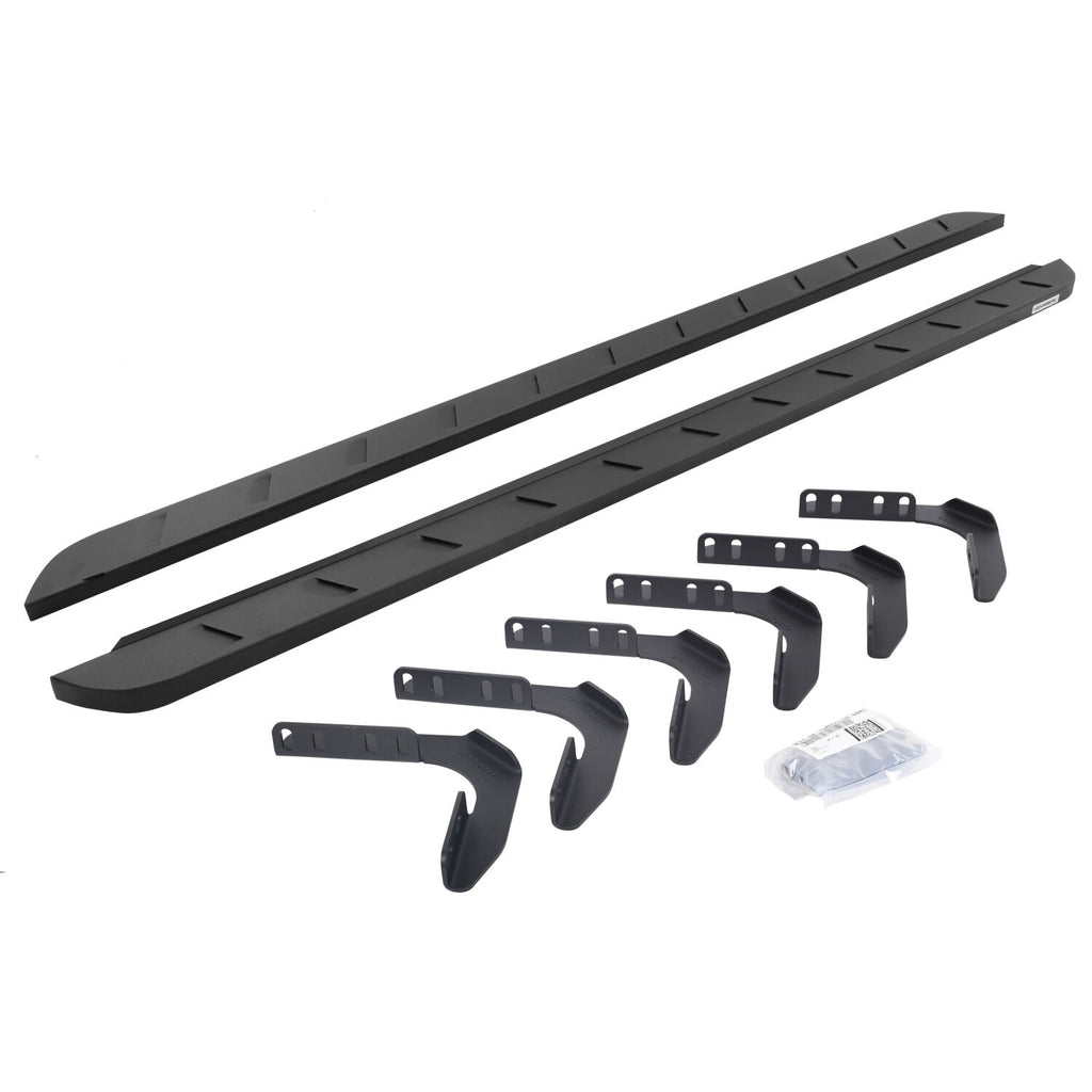 Go Rhino 63418087SPC RB10 Slim Line Running Boards with Mounting Brackets Kit for Select Ford F-250 Super Duty, Ford F-350 Super Duty