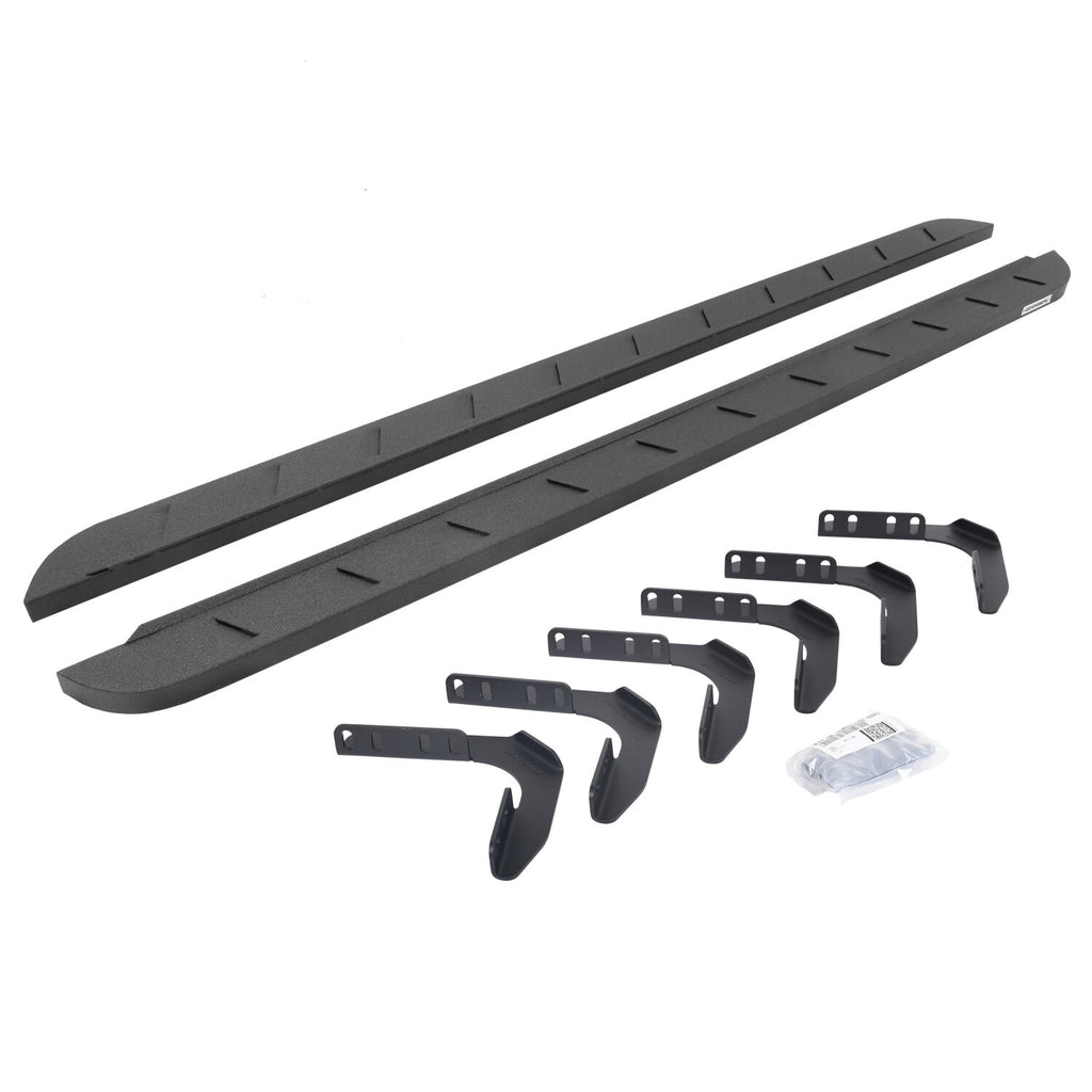 Go Rhino 63418087ST RB10 Slim Line Running Boards with Mounting Brackets Kit for Select Ford F-250 Super Duty, Ford F-350 Super Duty