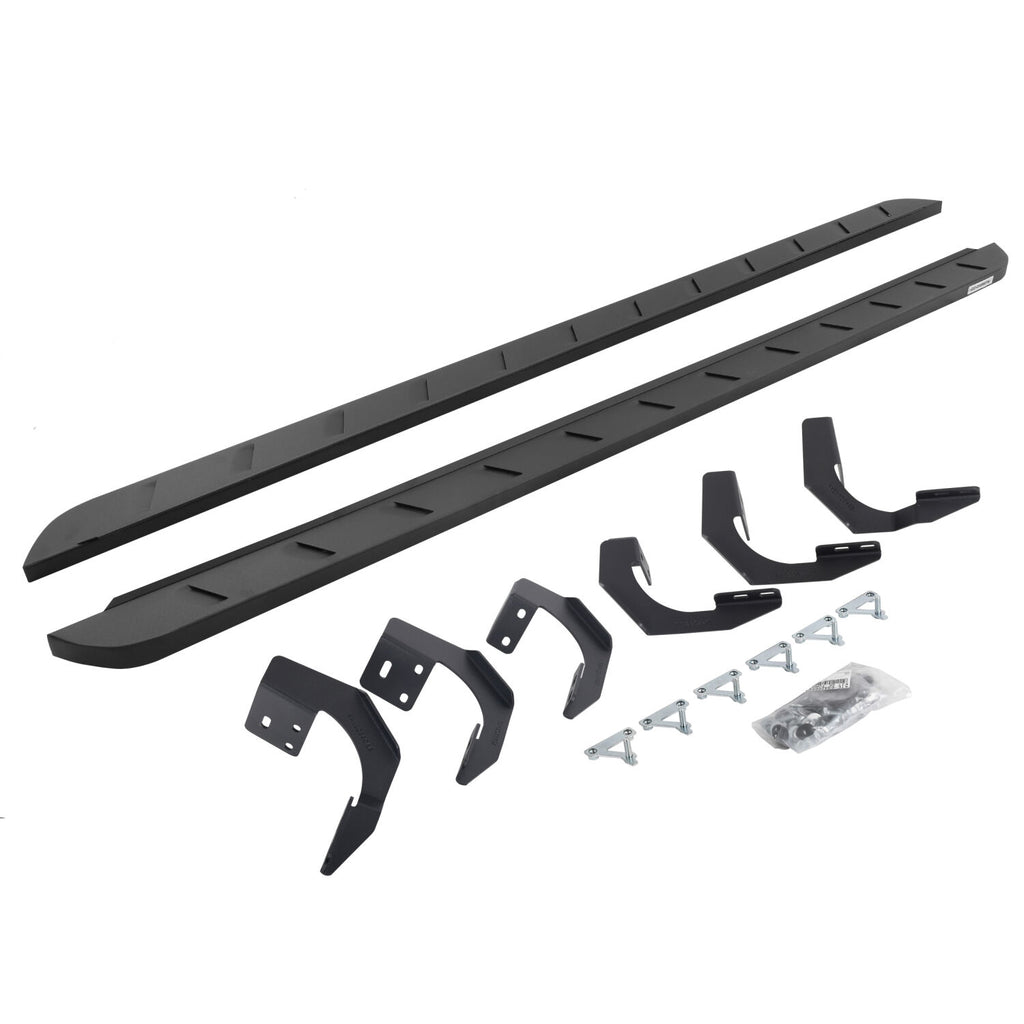 Go Rhino 63420687SPC RB10 Slim Line Running Boards with Mounting Brackets Kit for Select Ram 1500, Ram Classic