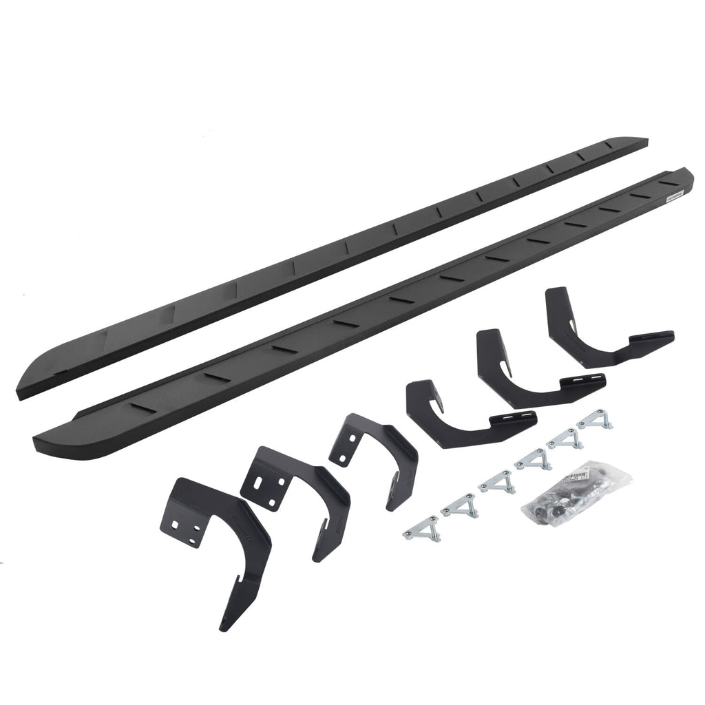 Go Rhino 63430680SPC RB10 Slim Line Running Boards with Mounting Brackets Kit for Select Ram