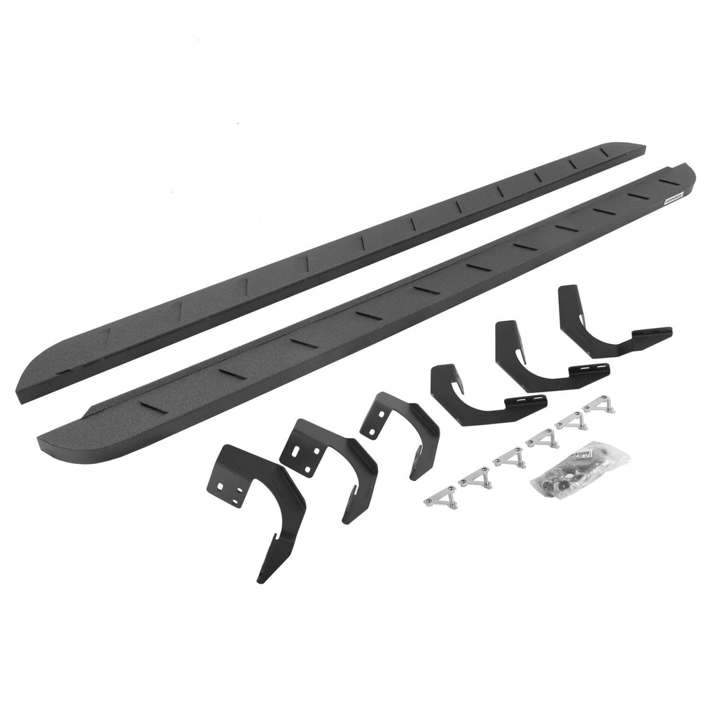Go Rhino 63430687ST RB10 Slim Line Running Boards with Mounting Brackets Kit for Select Ram