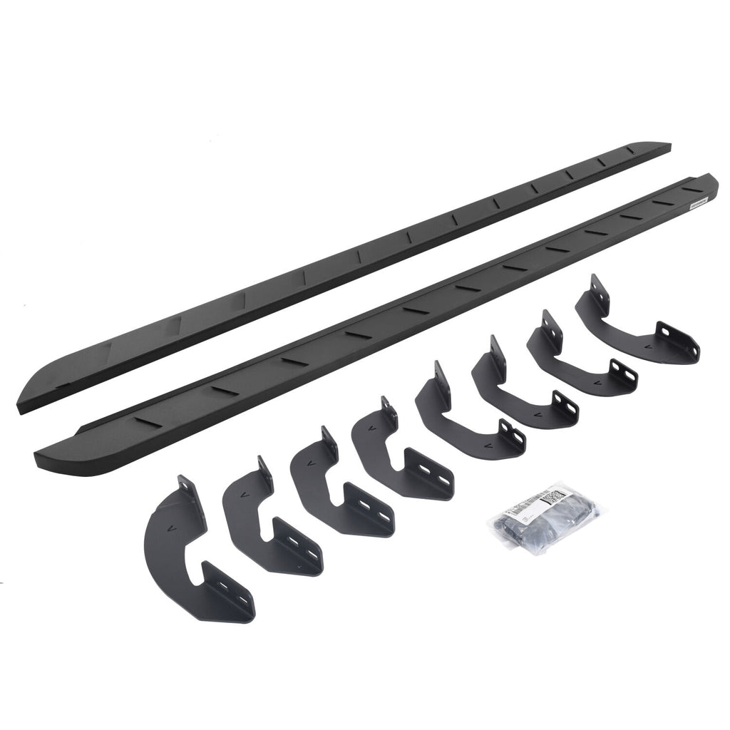 Go Rhino 63443973SPC RB10 Slim Line Running Boards with Mounting Brackets Kit for Select Toyota Sequoia