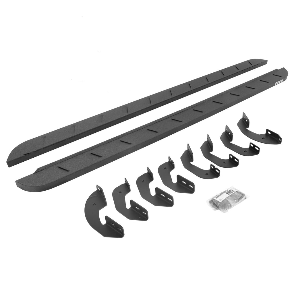 Go Rhino 63443580ST RB10 Slim Line Running Boards with Mounting Brackets Kit for Select Toyota Tundra