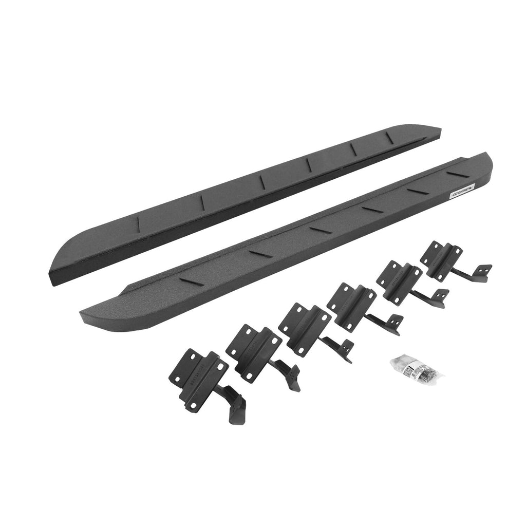 Go Rhino 634417348ST RB10 Slim Line Running Boards with Mounting Brackets Kit for Select Ford F-250 Super Duty, Ford F-350 Super Duty