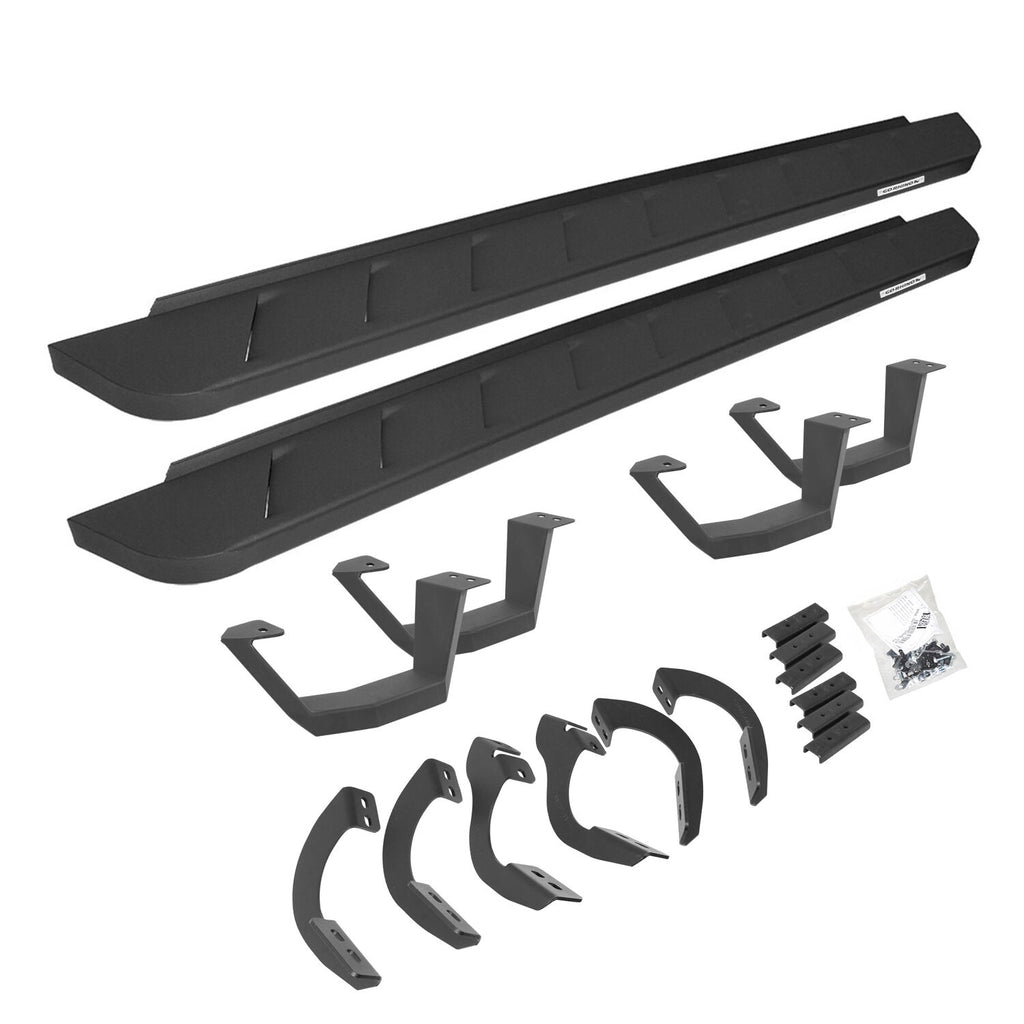 Go Rhino 6344256820PC RB10 Running Boards with Mounting Brackets, 2 Pairs Drop Steps Kit for Select Toyota 4Runner