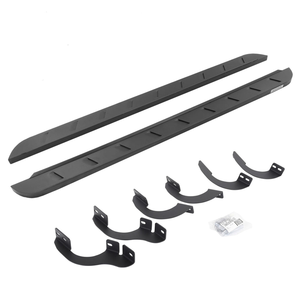 Go Rhino 63442568SPC RB10 Slim Line Running Boards with Mounting Brackets Kit for Select Toyota 4Runner