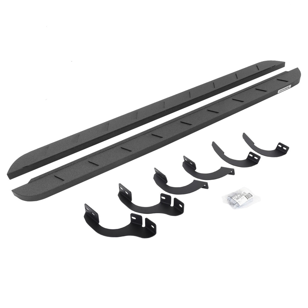Go Rhino 63442568ST RB10 Slim Line Running Boards with Mounting Brackets Kit for Select Toyota 4Runner