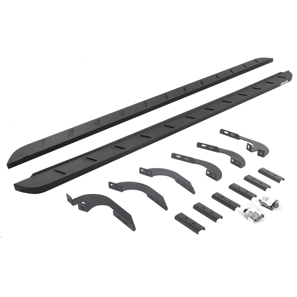 Go Rhino 63442768SPC RB10 Slim Line Running Boards with Mounting Brackets Kit for Select Toyota 4Runner