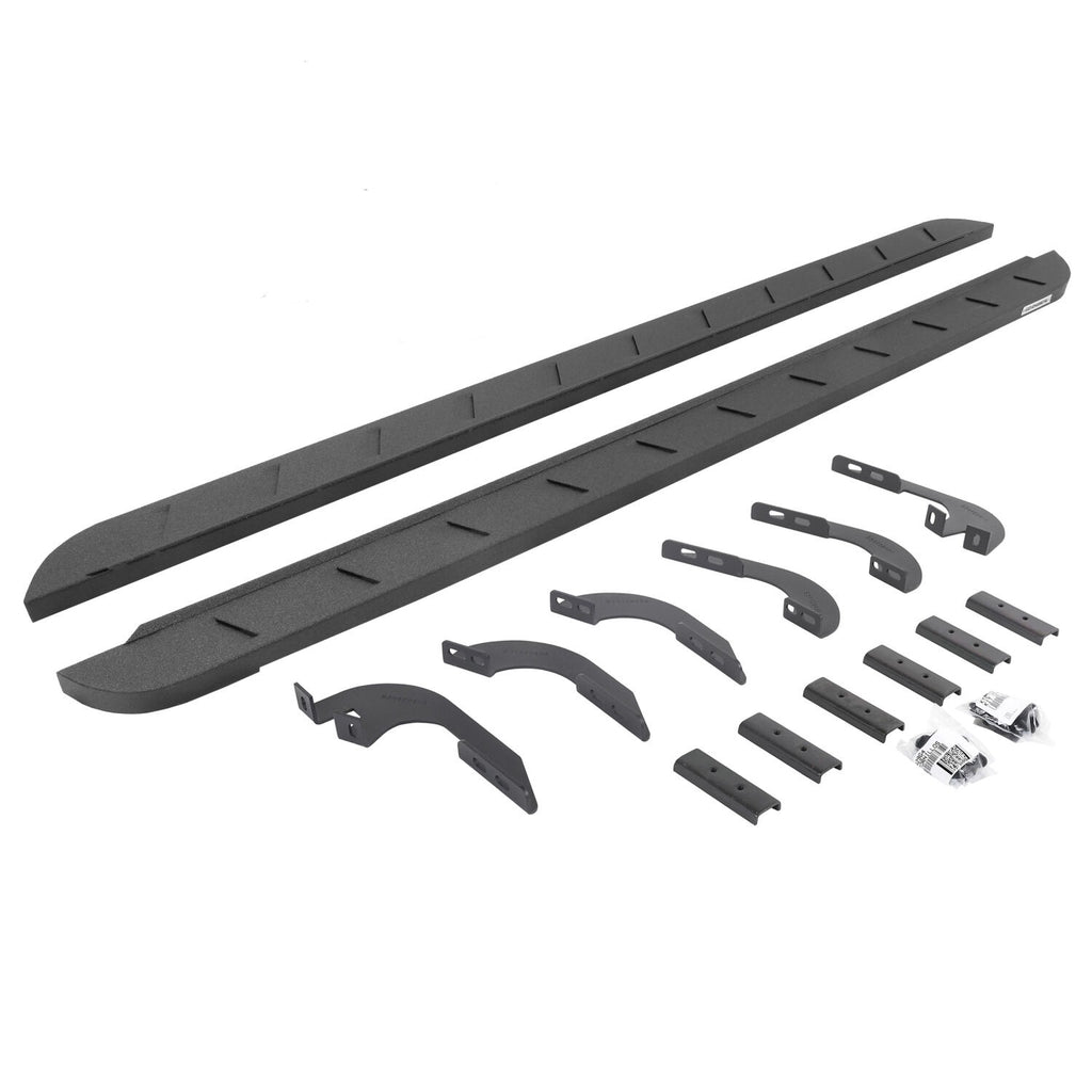 Go Rhino 63442768ST RB10 Slim Line Running Boards with Mounting Brackets Kit for Select Toyota 4Runner