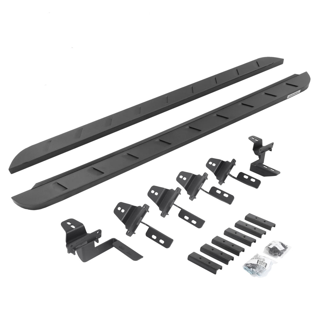 Go Rhino 63450568SPC RB10 Slim Line Running Boards with Mounting Brackets Kit for Select Jeep Wrangler, Jeep Wrangler JK