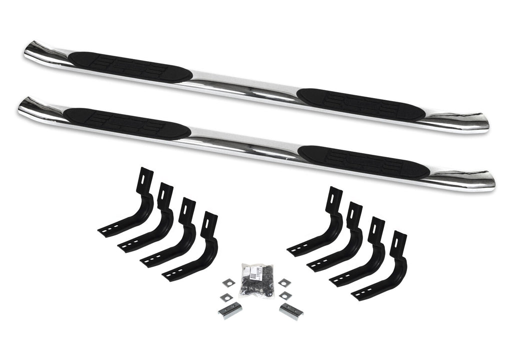 Go Rhino 67048PS 415 Side Steps with Mounting Brackets Kit - Gas Only - Crew Cab for Select Chevrolet Silverado 1500, Chevrolet Silverado HD, Chevrolet Silverado HD, GMC Sierra 1500, GMC Sierra HD, GMC Sierra HD