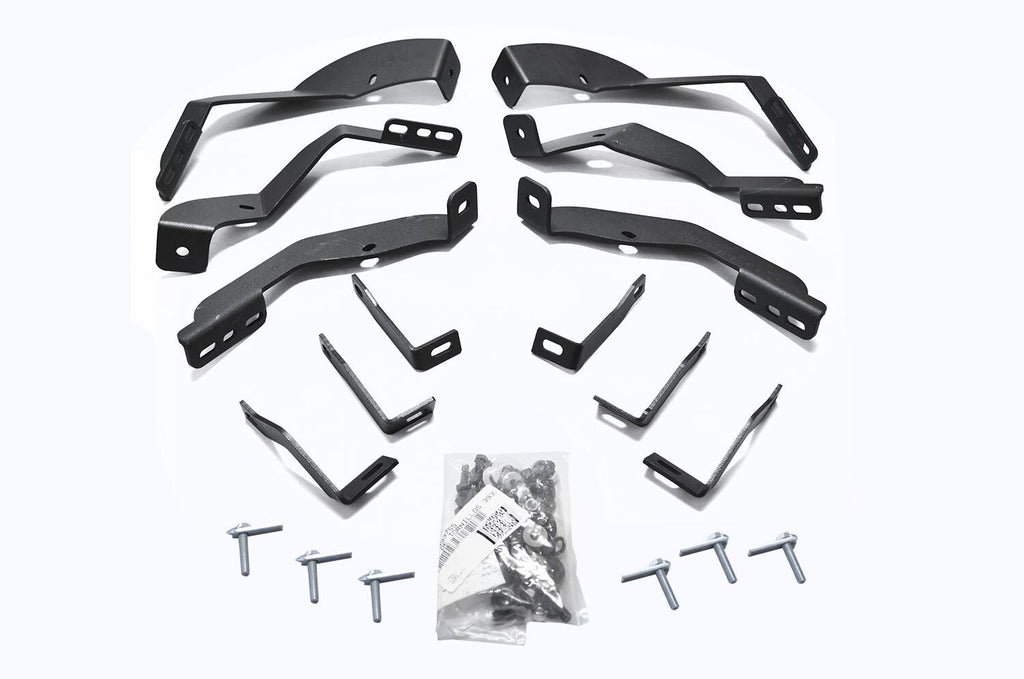 Go Rhino 6840425 OE Xtreme Cab Length Side Steps - MOUNTING BRACKETS ONLY for Select Chevrolet Silverado HD, Chevrolet Silverado HD, GMC Sierra HD, GMC Sierra HD