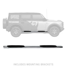 Load image into Gallery viewer, Go Rhino 684412971PS 4" OE Xtreme Side Steps with Mounting Bracket Kit for Select Ford Bronco