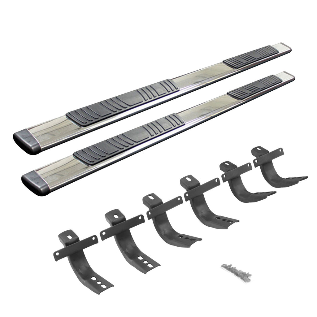 Go Rhino 685412971PS 5" OE Xtreme Low Profile Side Steps with Mounting Bracket Kit for Select Ford Bronco