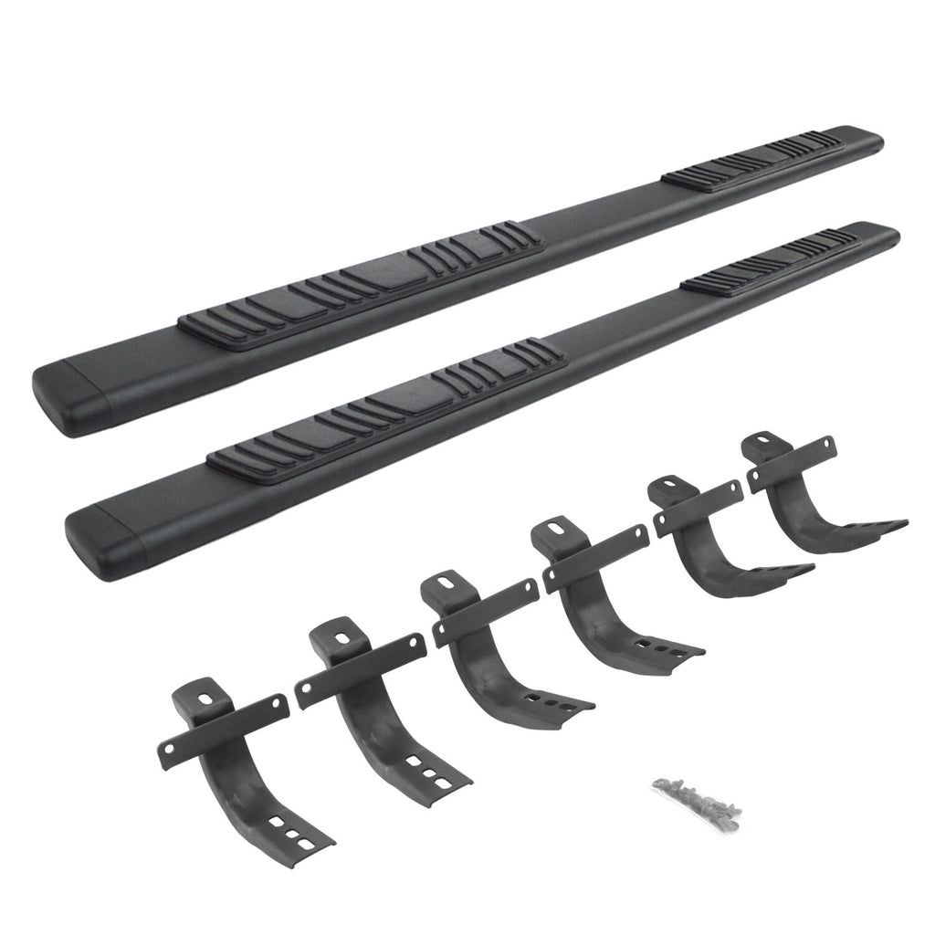 Go Rhino 685412971T 5" OE Xtreme Low Profile Side Steps with Mounting Bracket Kit for Select Ford Bronco