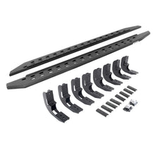 Load image into Gallery viewer, Go Rhino 69404887ST RB20 Slim Line Running Boards with Mounting Bracket Kit for Select Chevrolet Silverado 1500, Chevrolet Silverado LTD, Chevrolet Silverado HD, Chevrolet Silverado HD, GMC Sierra 1500, GMC Sierra Limited, GMC Sierra HD, GMC Sierra HD