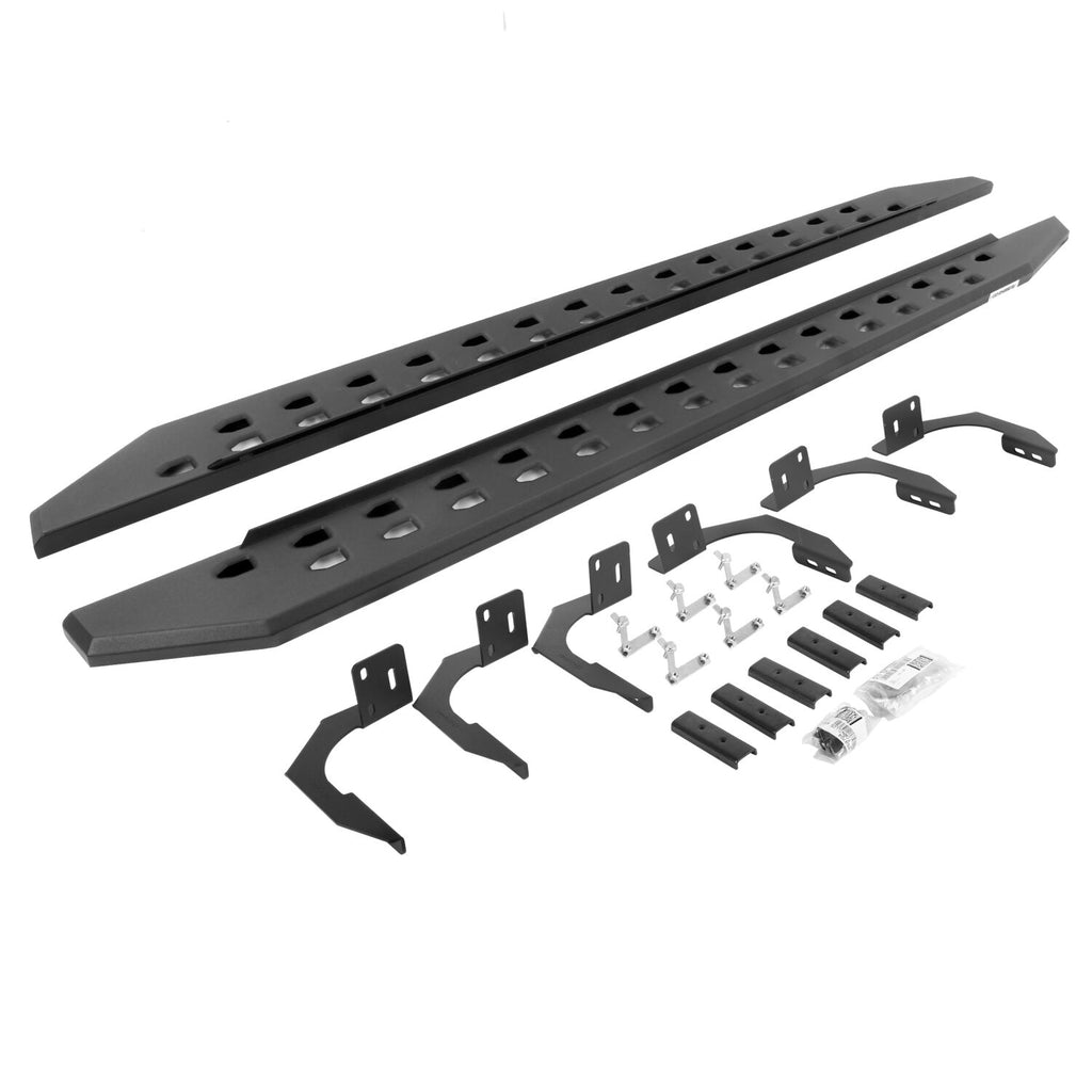 Go Rhino 69409980SPC RB20 Slim Line Running Boards with Mounting Brackets Kit for Select Dodge Ram 1500, Ram