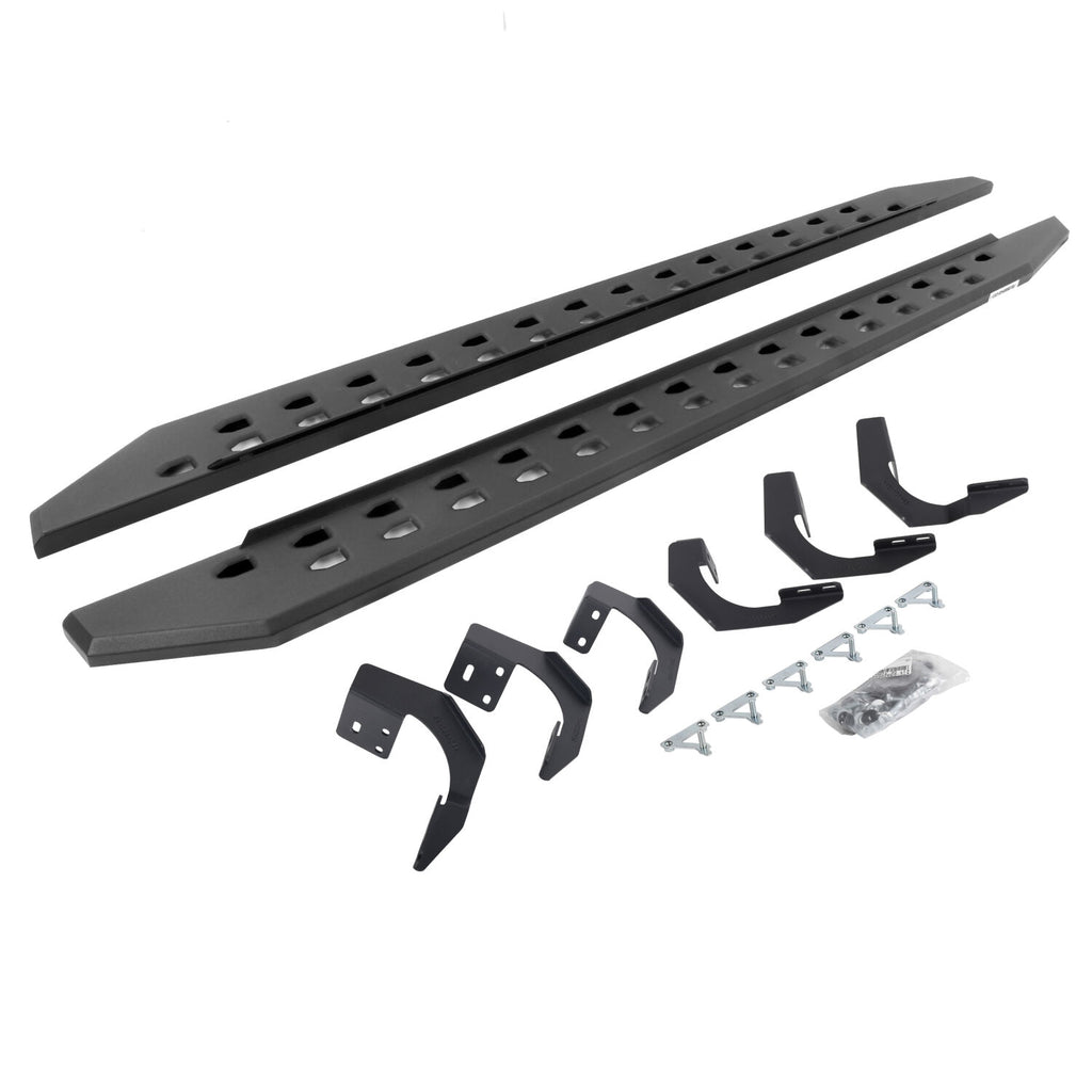 Go Rhino 69430687SPC RB20 Slim Line Running Boards with Mounting Brackets Kit for Select Ram