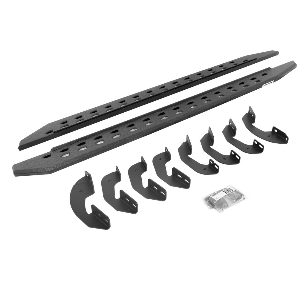 Go Rhino 69443973ST RB20 Slim Line Running Boards with Brackets Kit for Select Toyota Sequoia