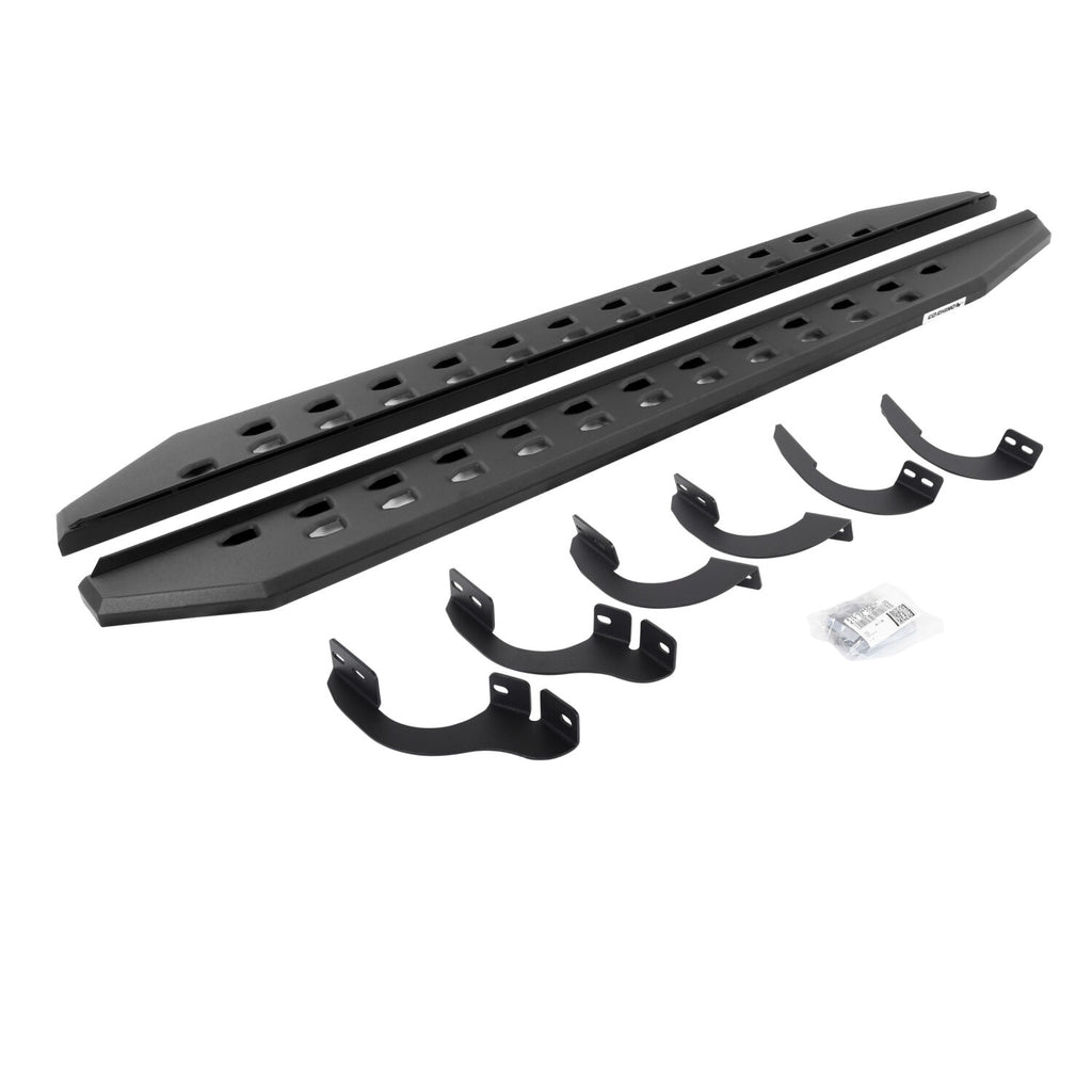 Go Rhino 69442568SPC RB20 Slim Line Running Boards with Mounting Brackets Kit for Select Toyota 4Runner
