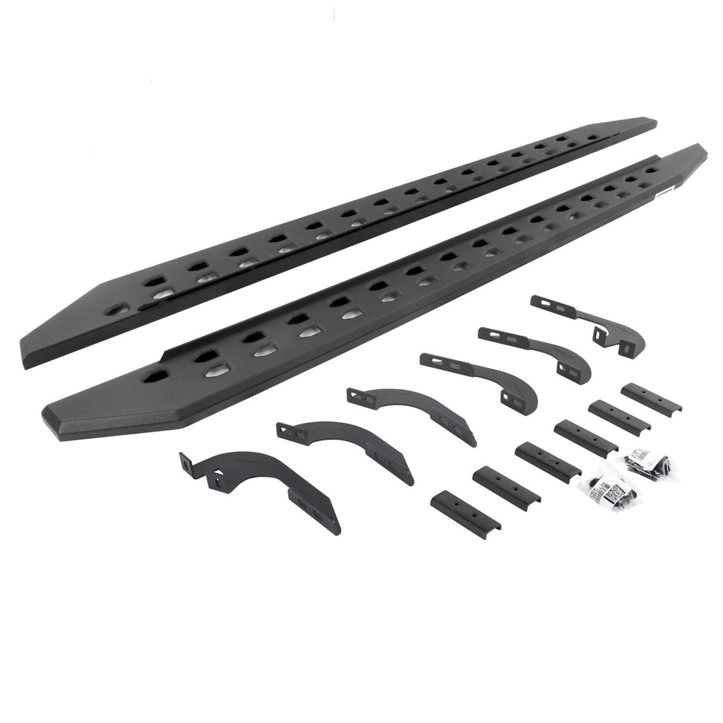 Go Rhino 69442987SPC RB20 Slim Line Running Boards with Mounting Brackets Kit for Select Toyota Tacoma