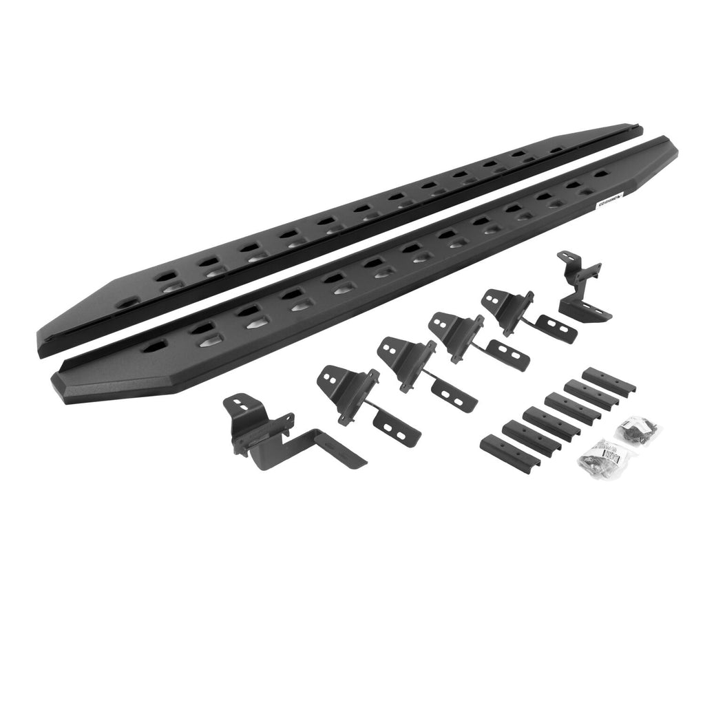 Go Rhino 69450568SPC RB20 Slim Line Running Boards with Mounting Brackets Kit for Select Jeep Wrangler, Jeep Wrangler JK